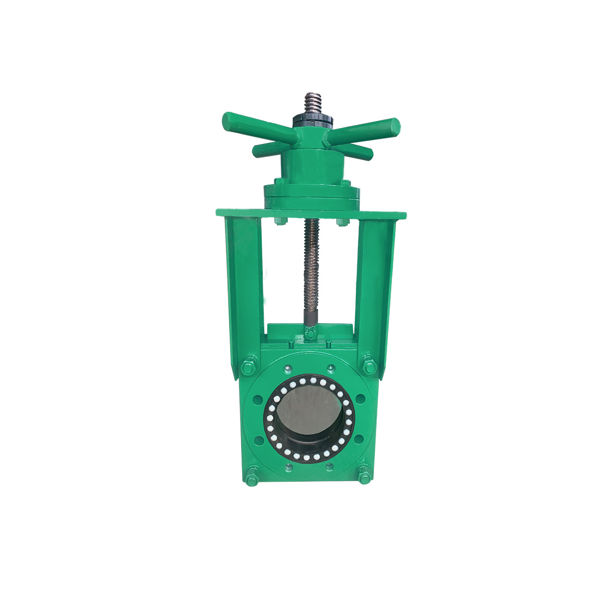 Manual zero-gap gate valve