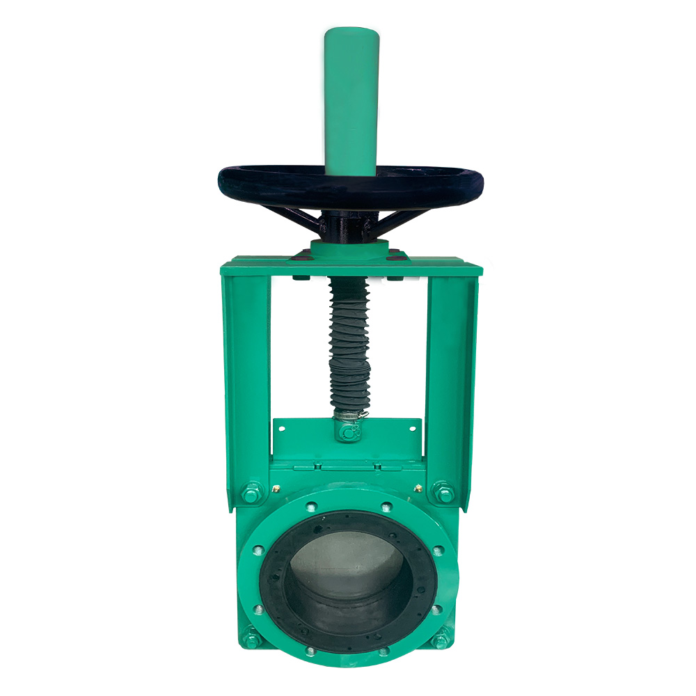 Manual flanged knife gate valve