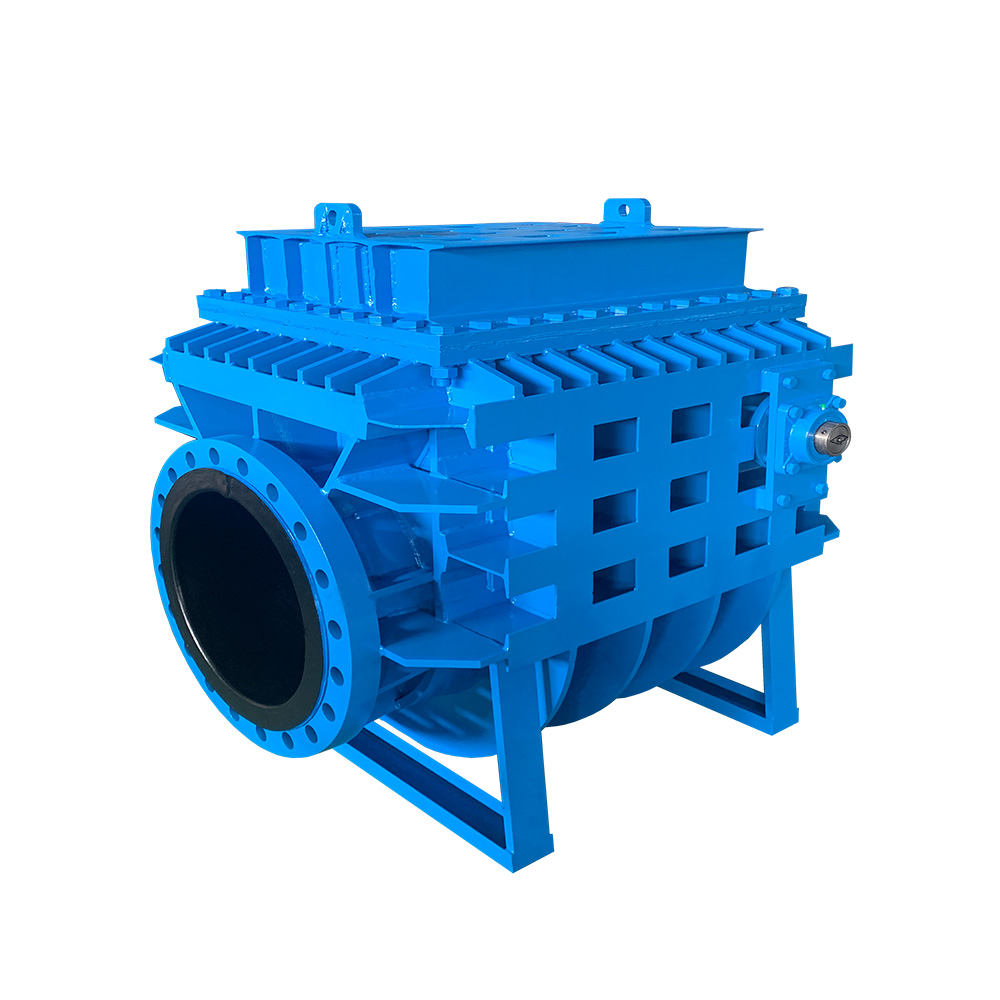 Horizontal rubber-lined check valve