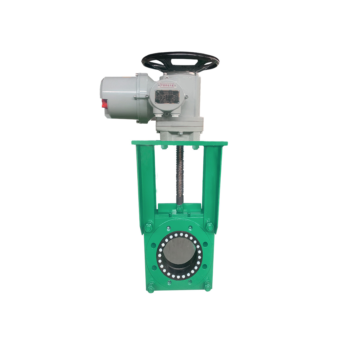 Electric zero-gap gate valve
