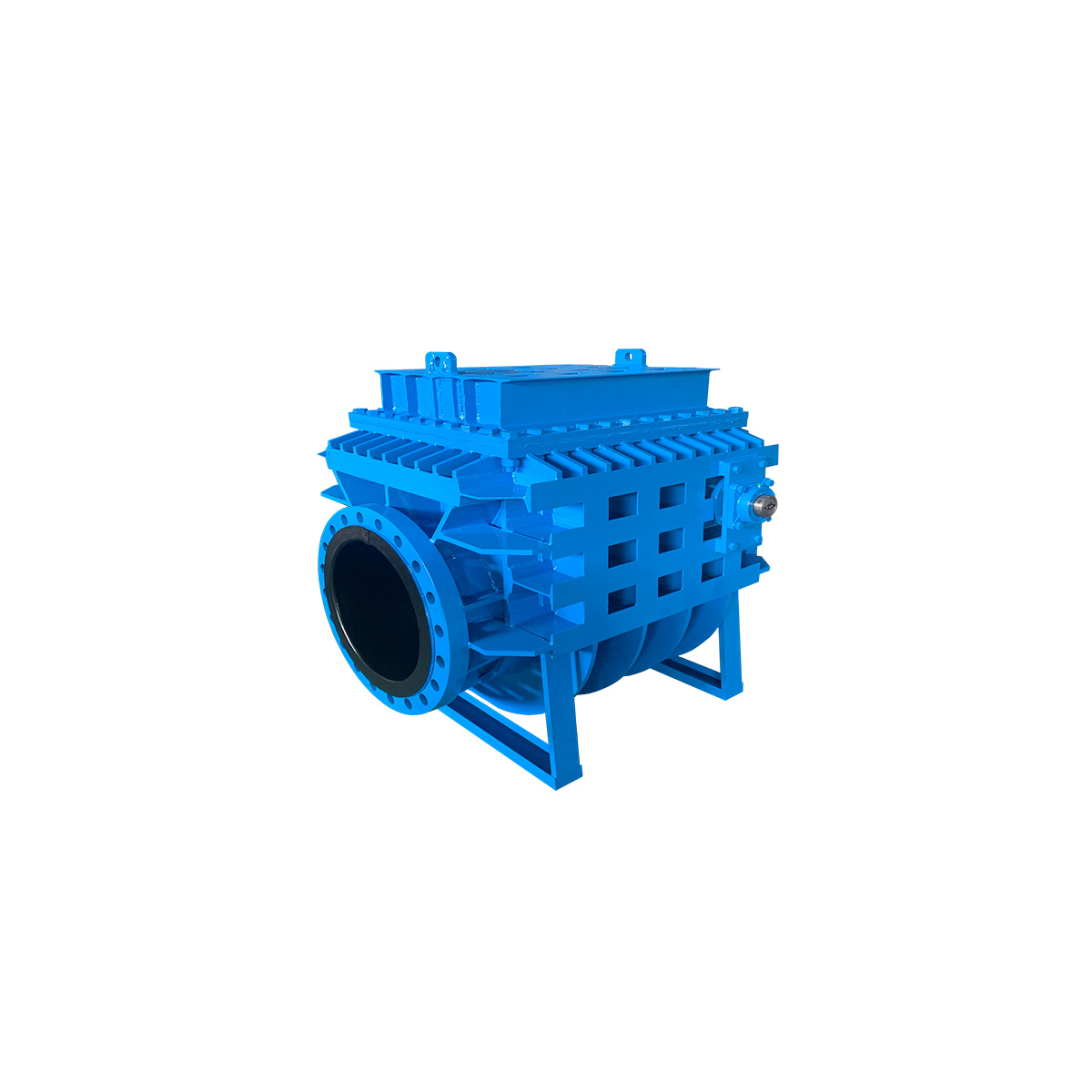 Horizontal rubber-lined check valve