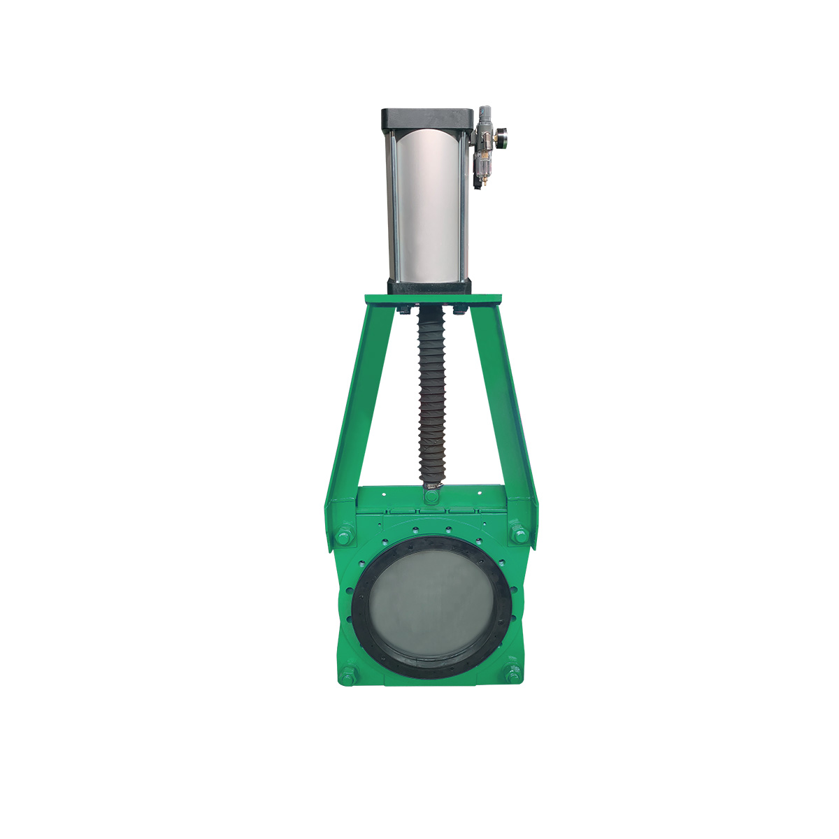 Pneumatic knife gate valve