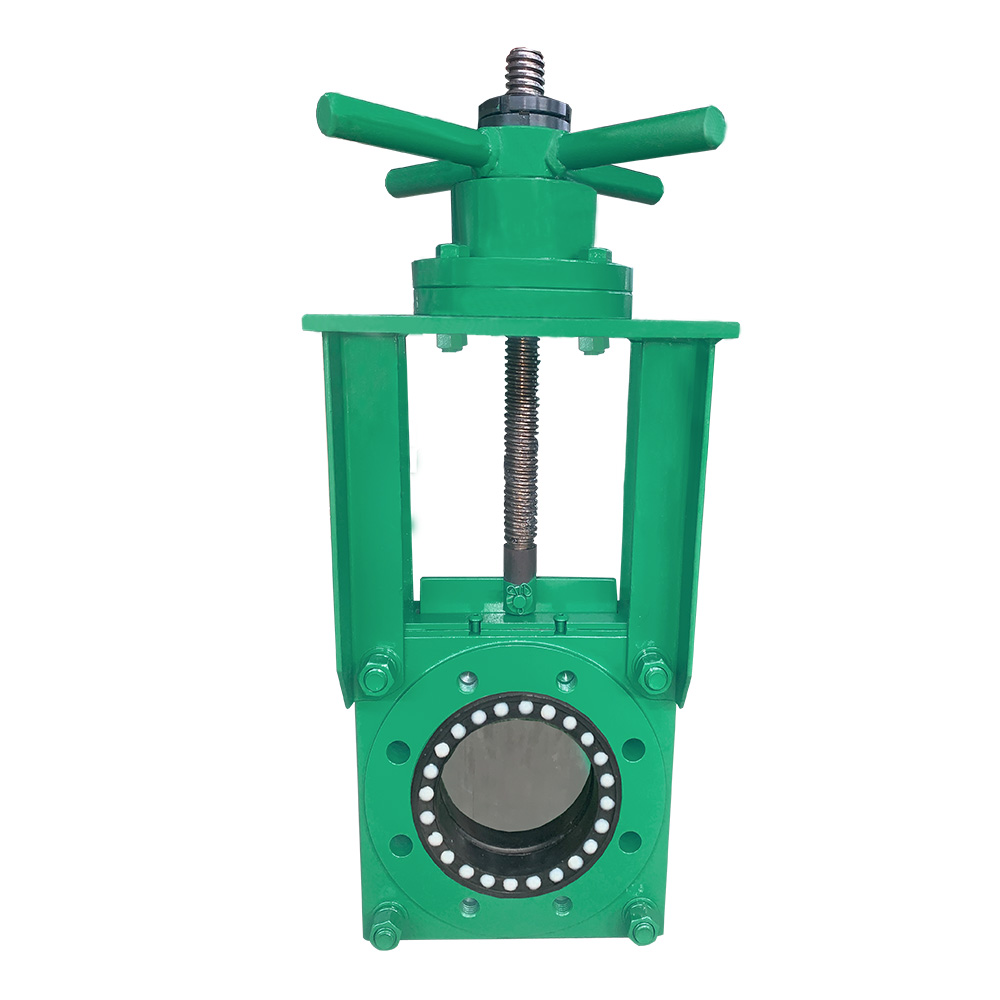 Manual zero-gap gate valve