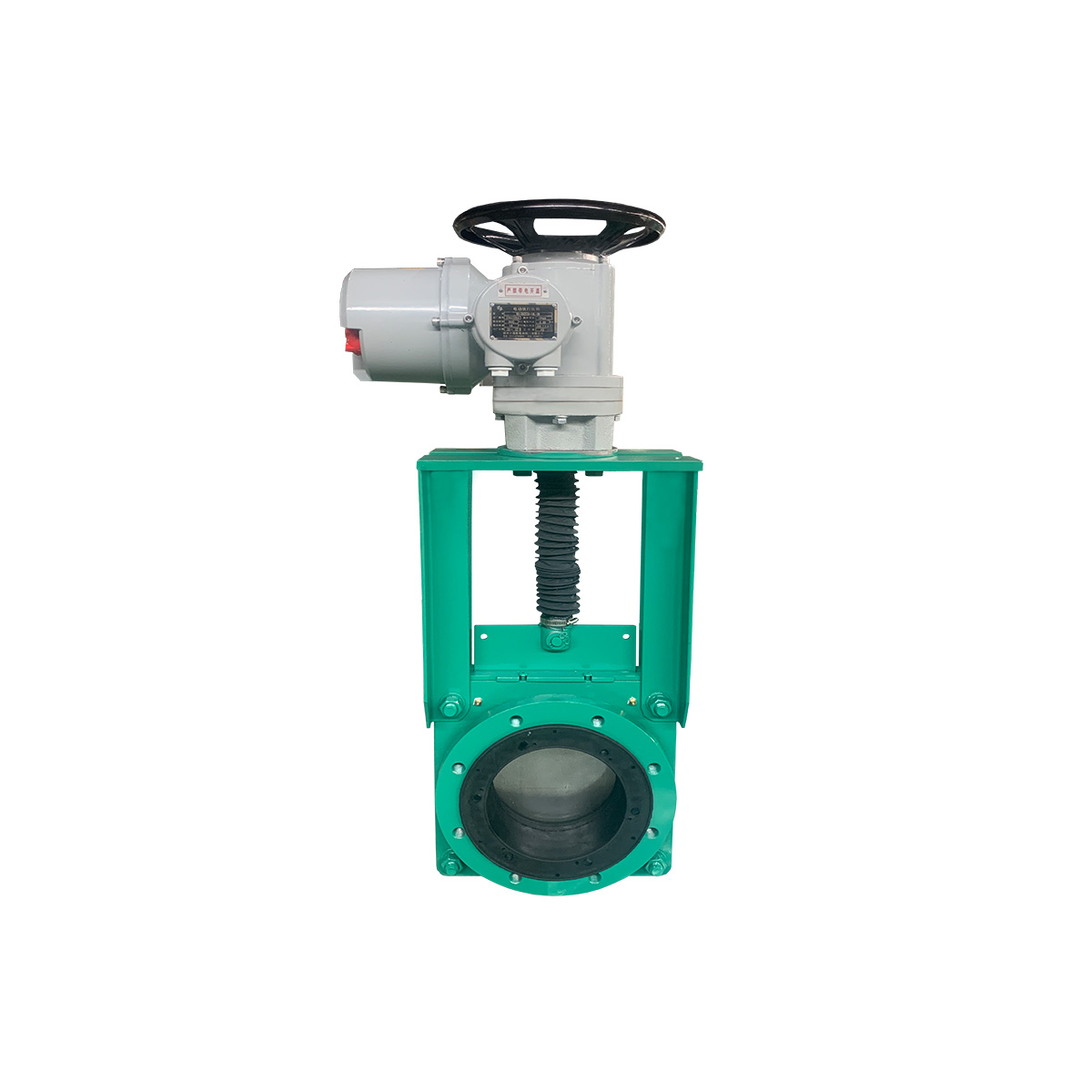 Electric flanged knife gate valve